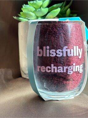 Bliss Spa shea butter infused socks and wine glass